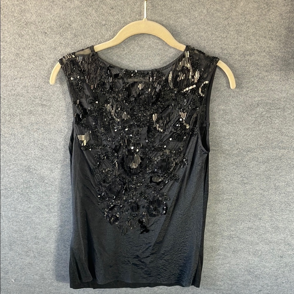 All saints Black Sequin top. Size 4 - Picture 4 of 6